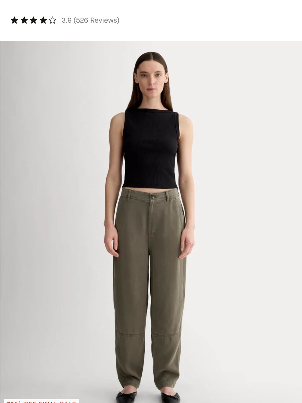 Everlane Chino in Buttersoft-olive green